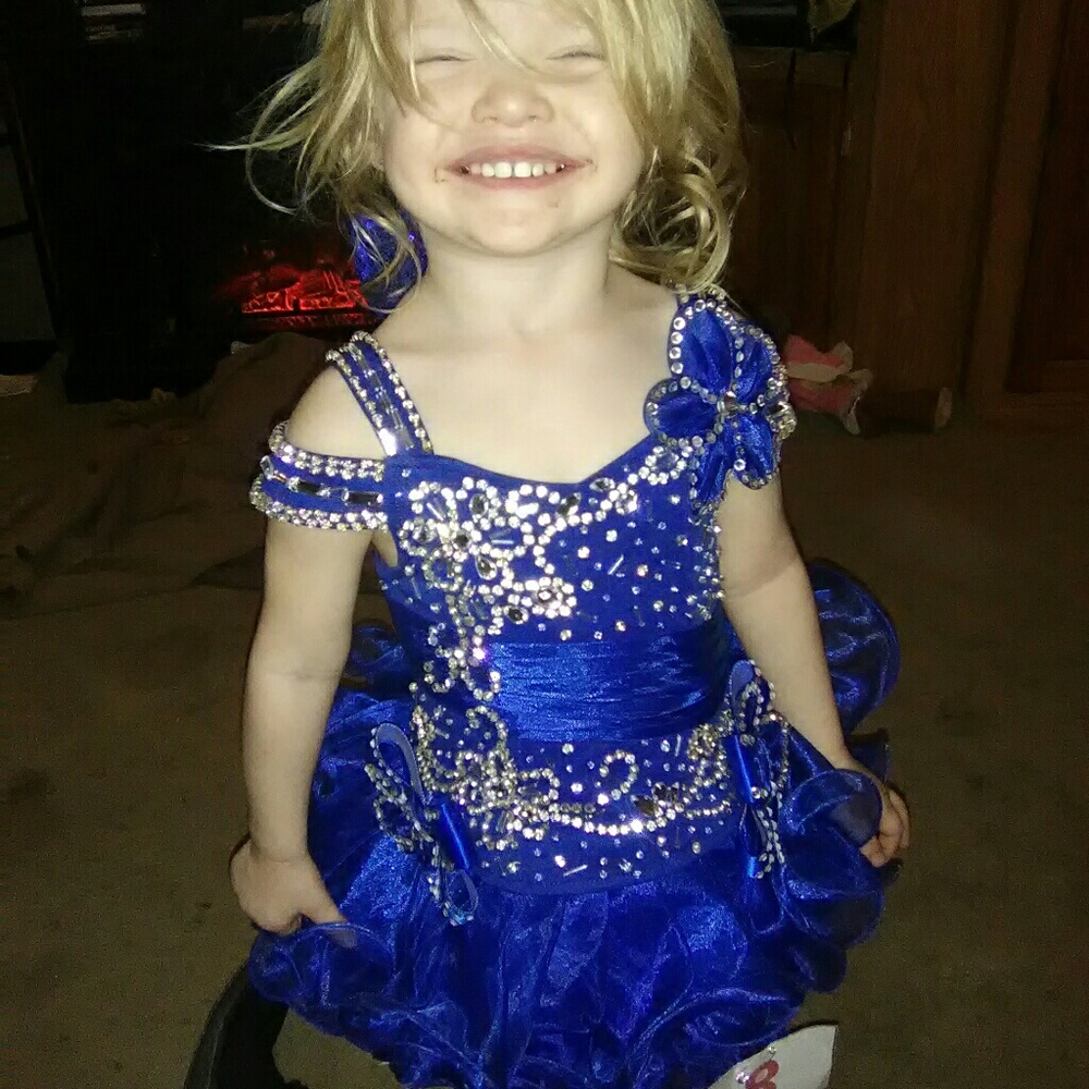 Royal blue cupcake dress